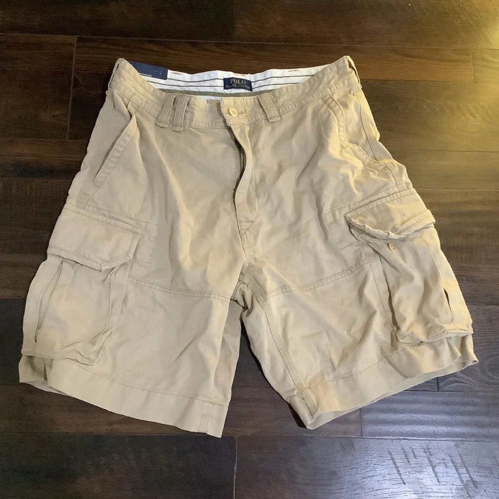 Ralph Lauren Men's Khaki Cargo Shorts- New